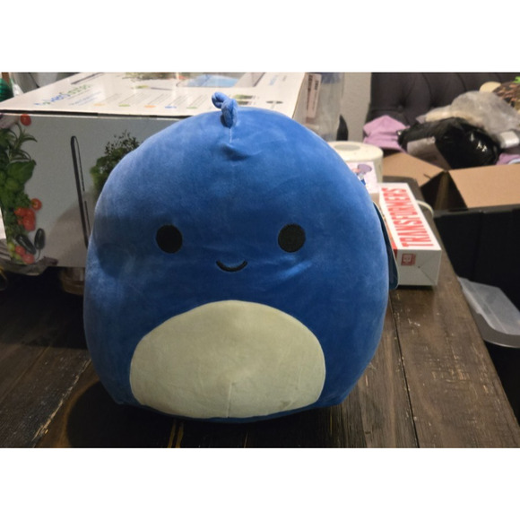 Squishmallows 8” Brody Blue Dinosaur Plush Toy – Kellytoy Soft Stuffed Animal - Picture 2 of 5